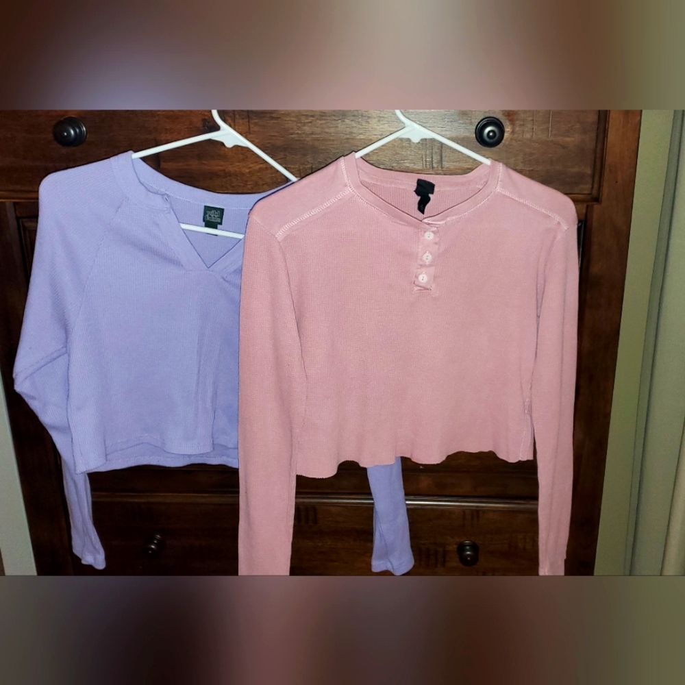 Wild Fable long sleeve crop tops